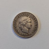 Schweizer Münze 10 Rappen 1912