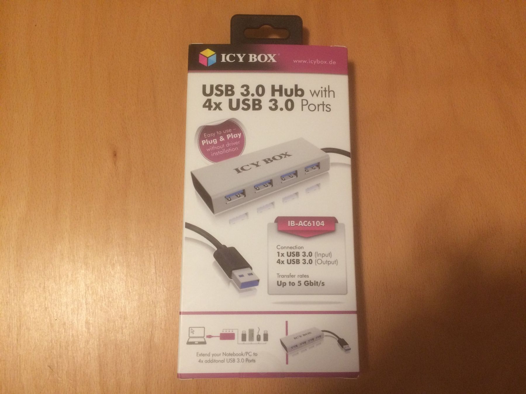 Hub & Switch: USB Hub -  4 x USB 3.0 – Nuovo e nell'imballaggio originale da Fribourg venduto da Werkt