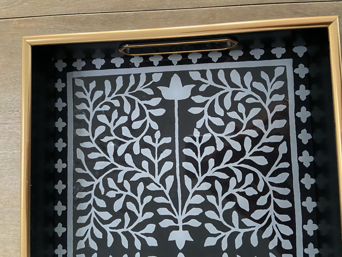 Piatti di portata: Elegantes Tablett Serviertablett Boho Style neu – Nuovo e nell'imballaggio originale da Luzern venduto da waterfront1 3