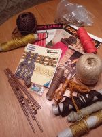 Makramee Set - Schnüre, Anleitungen, Perlen, Stäbe 🤩