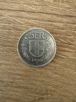 5 Franken 1939 Silbermünze
