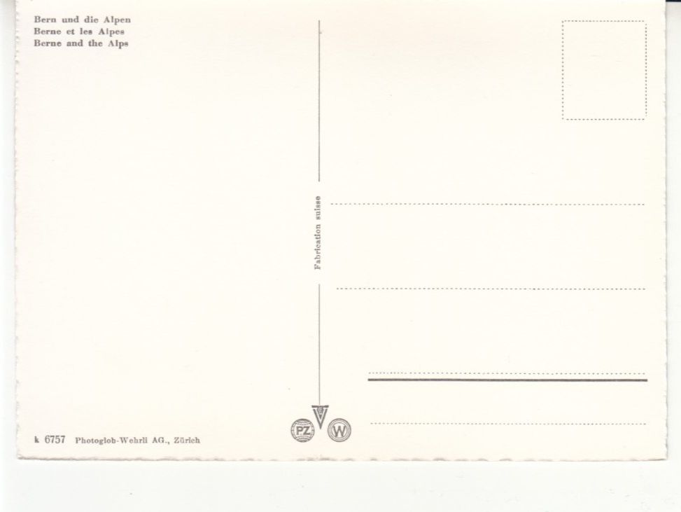 Cartoline postali: Bern ca. 1950 – Usato da Bürglen TG venduto da StampGraf 1