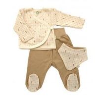 Wooly Bio-Geschenkset mit Shirt, Hosen und Lätzchen Gr. 62