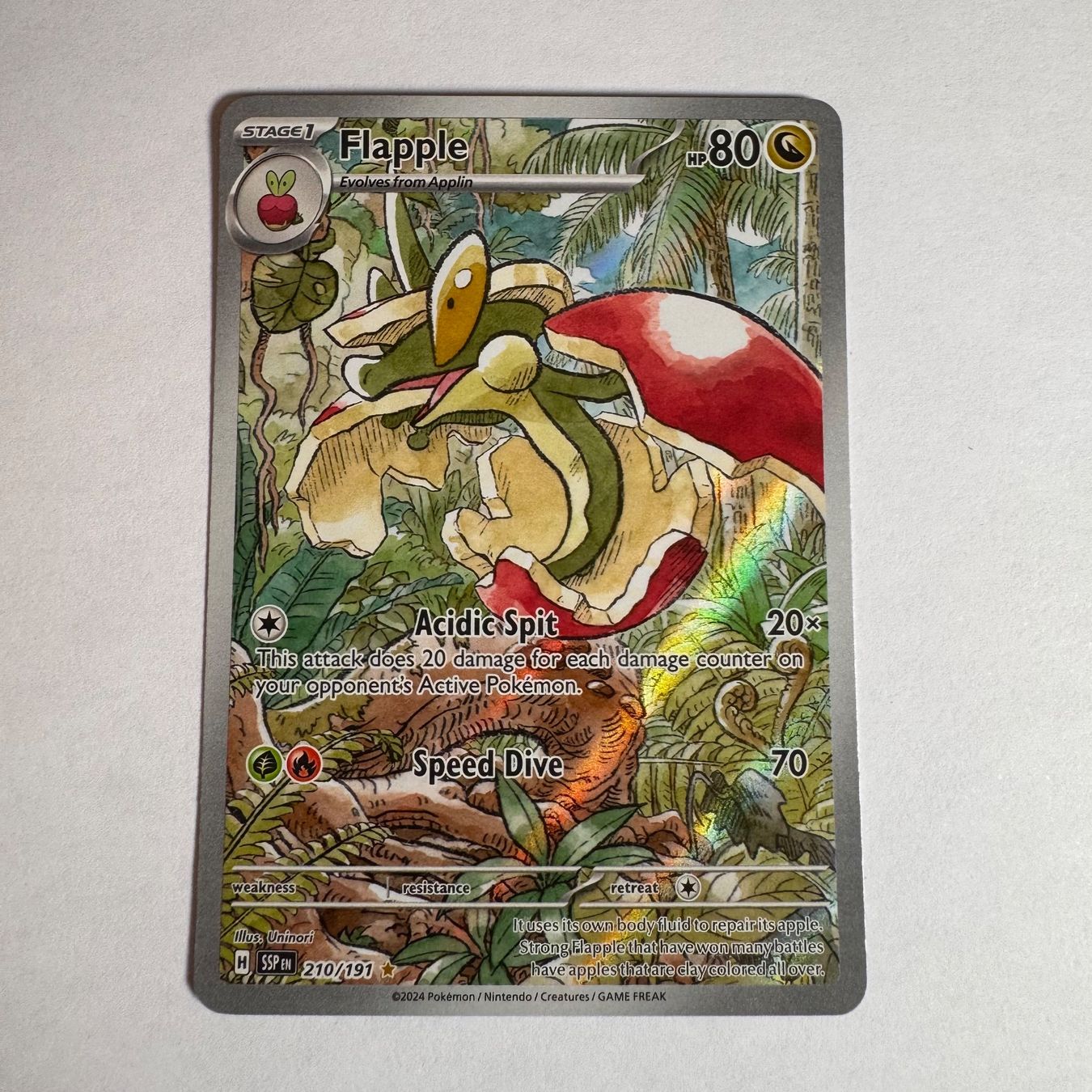 Pokémon Sammelbilder & Trading cards: Pokémon SSP - Flapple - 210 / 191 - ENG – Neu (gemäss Beschreibung) aus Staad SG von miaCards