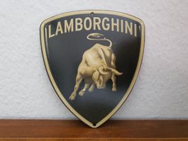 Emailschild Lamborghini Italy Emaille Schild Reklame Retro