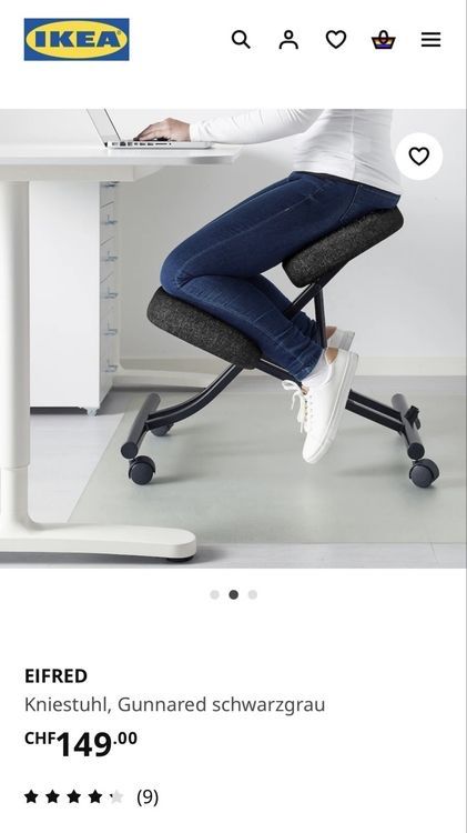 Ikea Stühle: Kniestuhl | Ikea EIFRED – Gebraucht aus Köniz von mar_cc87 1