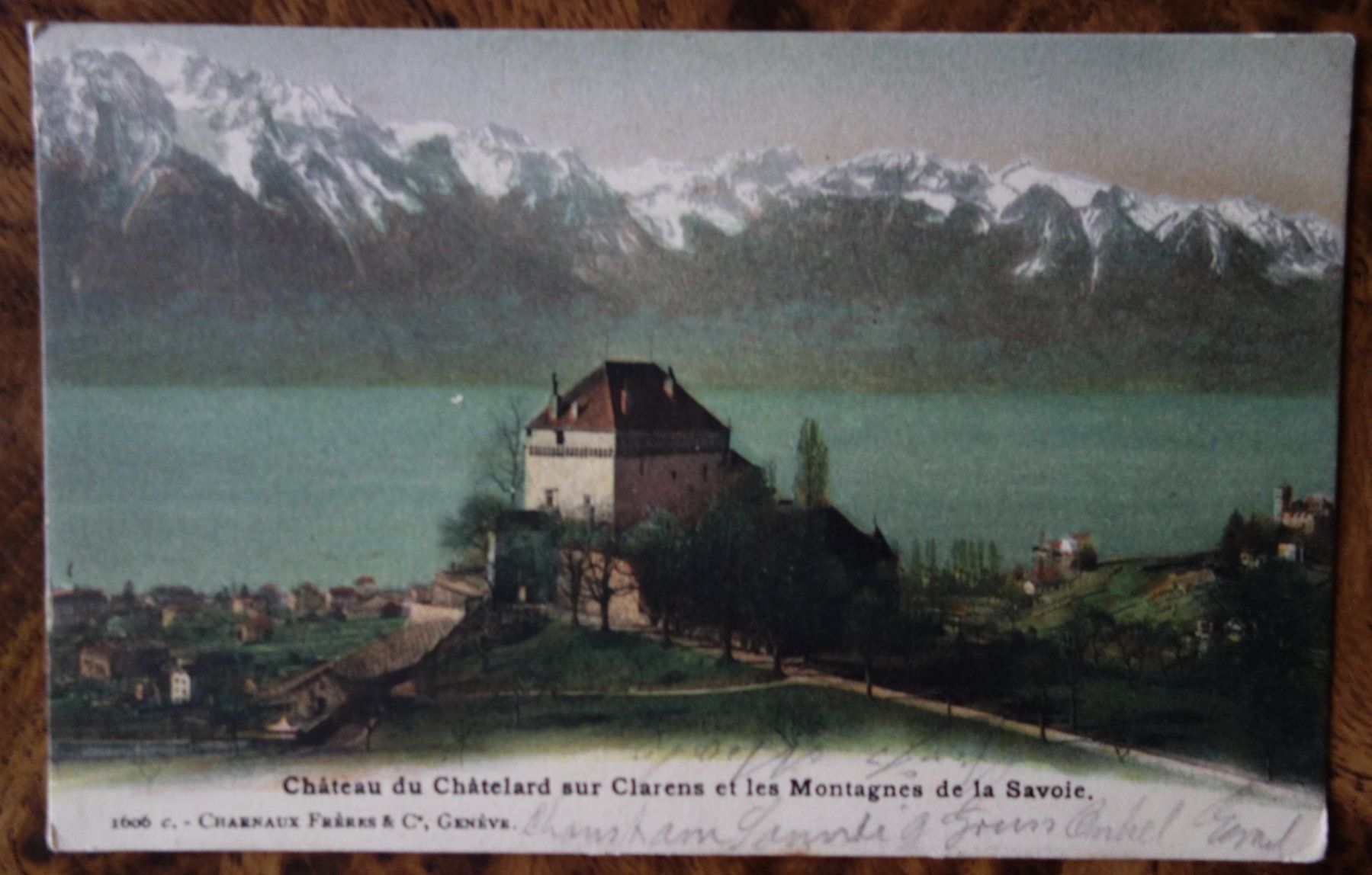 Cartoline postali: Ansichtskarte, Chateau du Chatelard sur Clarens, 1904 – Usato da Vitznau venduto da Bootpkz