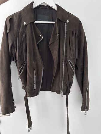 All Saint Wildlederjacke