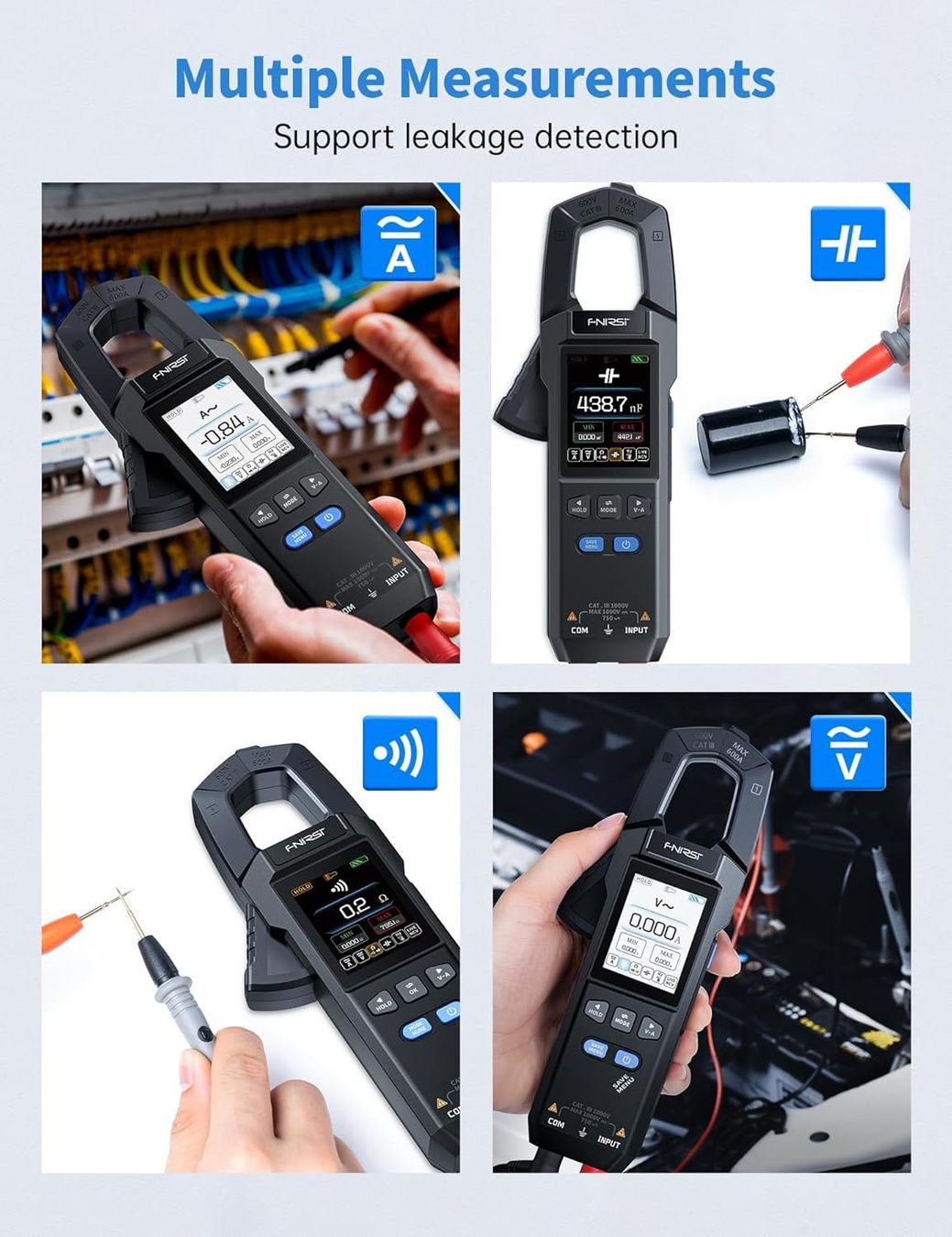 Misurare: Profi Digitale Strommesszange Multimeter DC/AC 0-600A – Nuovo e nell'imballaggio originale da Châtelaine venduto da topshop.switzerland 5