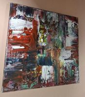 Gemälde " Frequenz " handmade 25×25