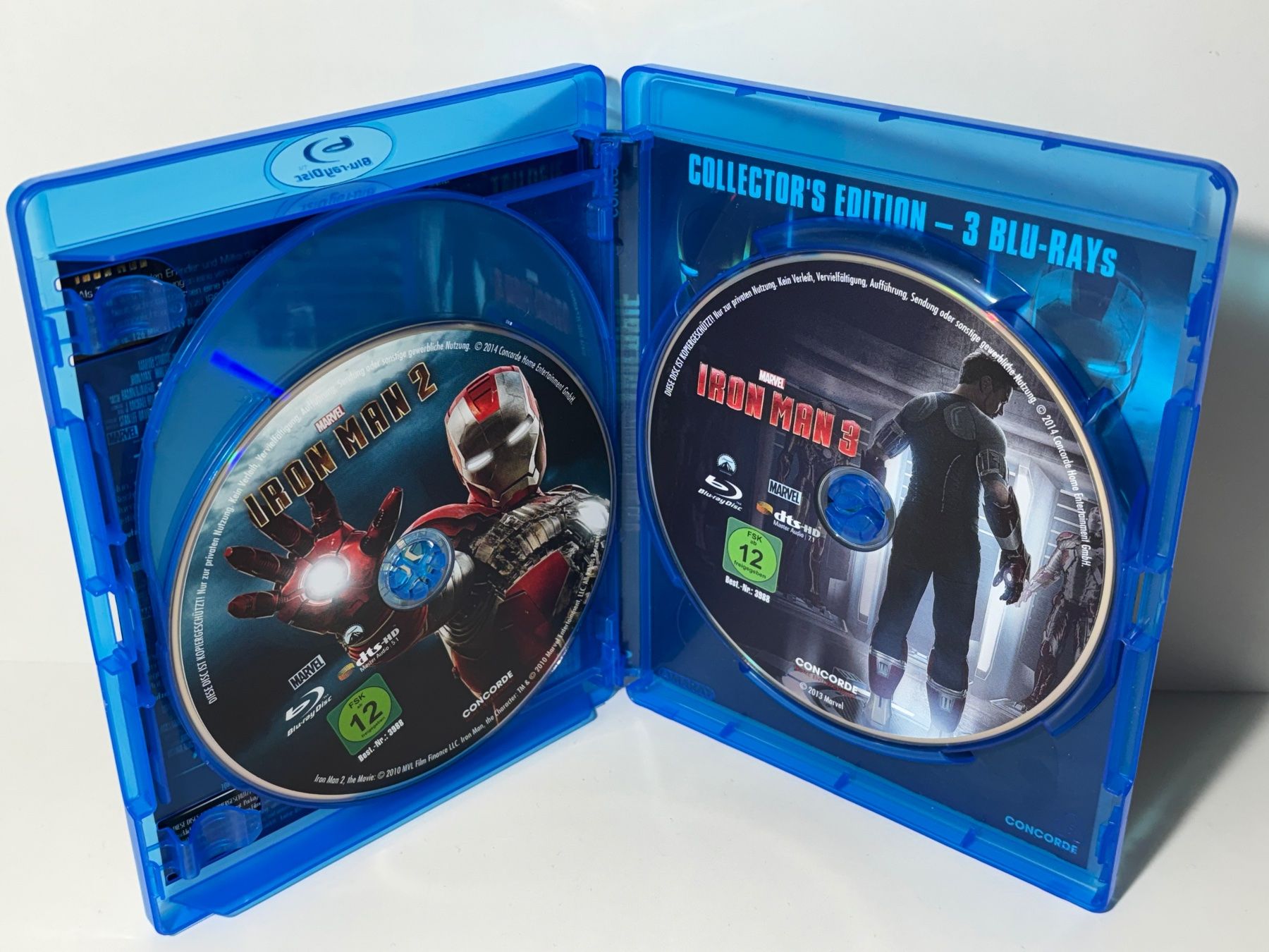 Tutti i DVDs: Iron Man 1-3 Blu Ray – Usato da Wilderswil venduto da Sstriker 3