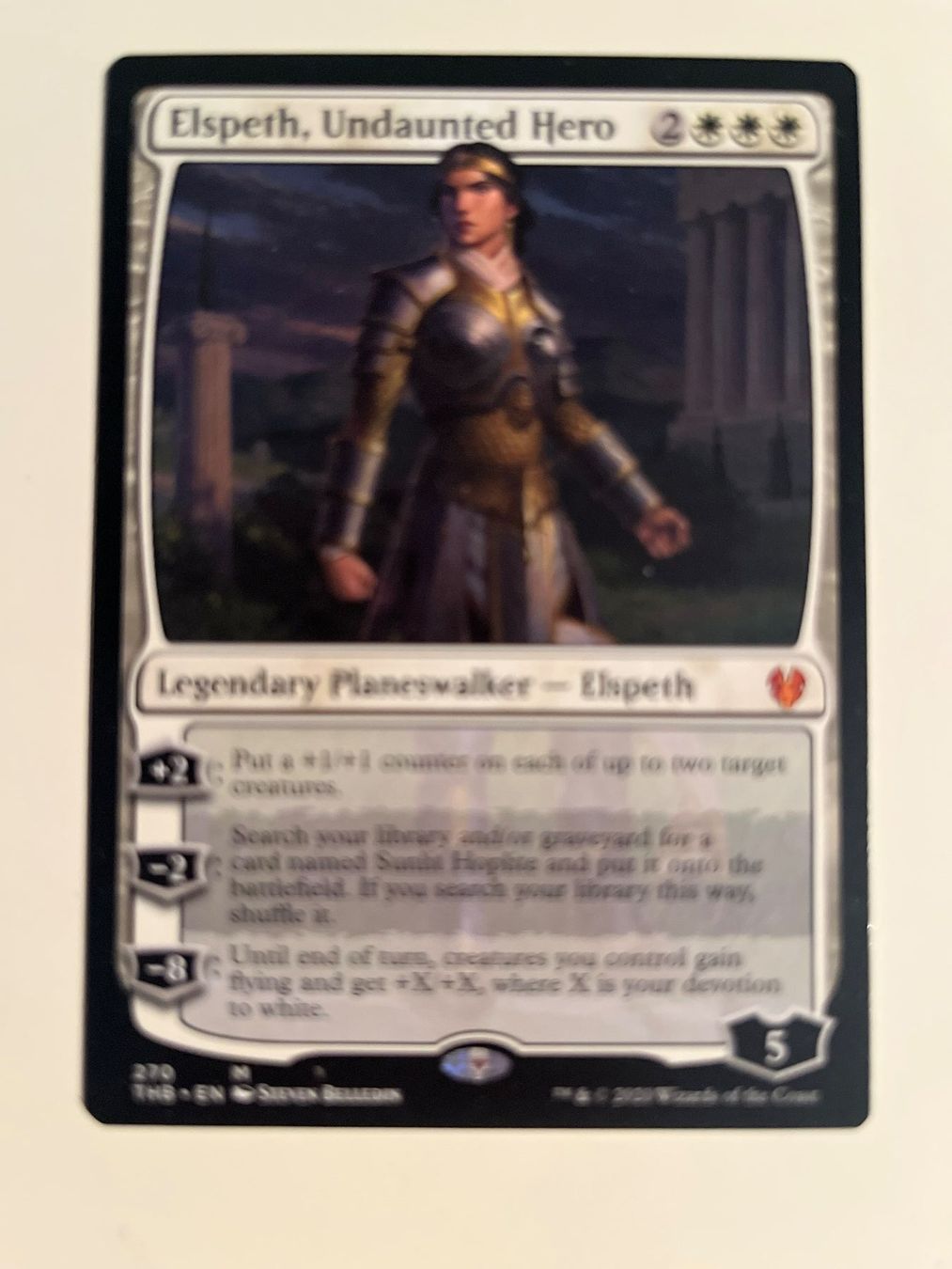 Magic The Gathering Carte collezionabili: 1 x Elspeth, Undaunted Hero - Magic: The Gathering - MtG – Usato da Kriens venduto da Shadi1980