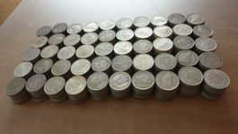 500 x 835er Silber - Zweifränkler 1911 - 1967, s - unz. !!