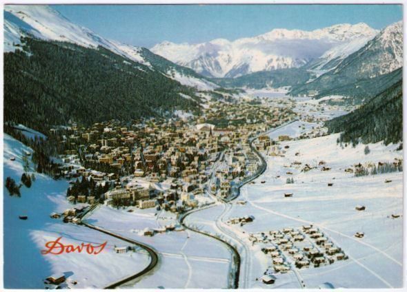 Ansichtskarten: Davos - Blick auf Rätikon & Seehorn – Gebraucht aus Binningen von Mountainrider