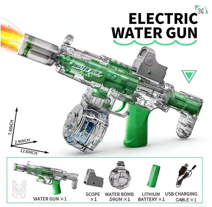 Spielzeuge: MP5K-UTG - Pistolet à eau électrique (vert) – Neu (gemäss Beschreibung) aus Biel/Bienne von clohub 1