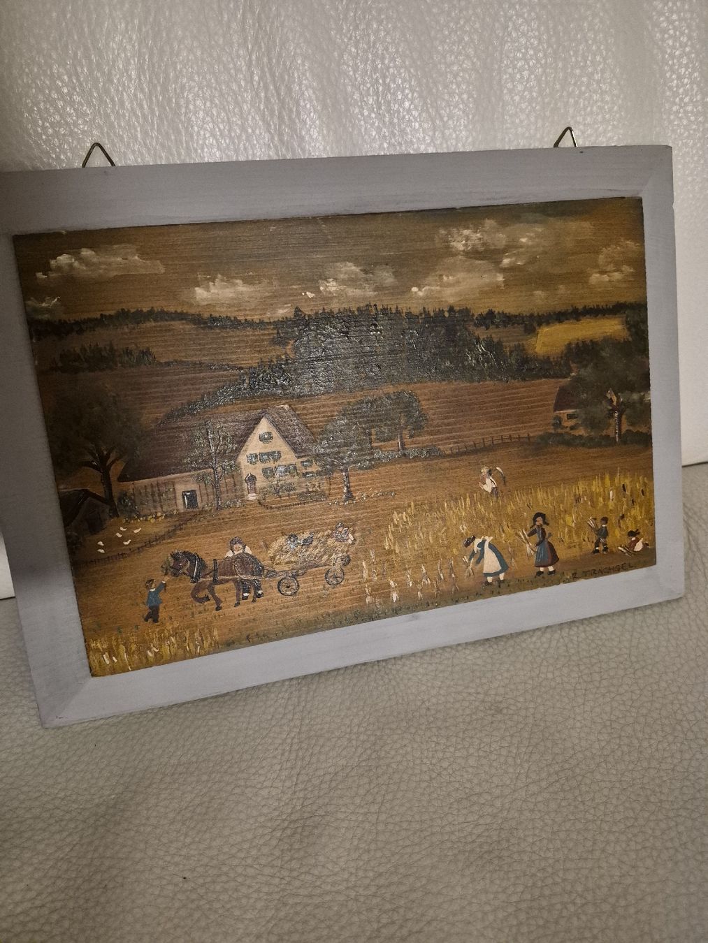 Gemälde: Bild Bauernszene Appenzell auf Holz  – Gebraucht aus Frauenfeld von mel_2gqy