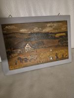 Bild Bauernszene Appenzell auf Holz 