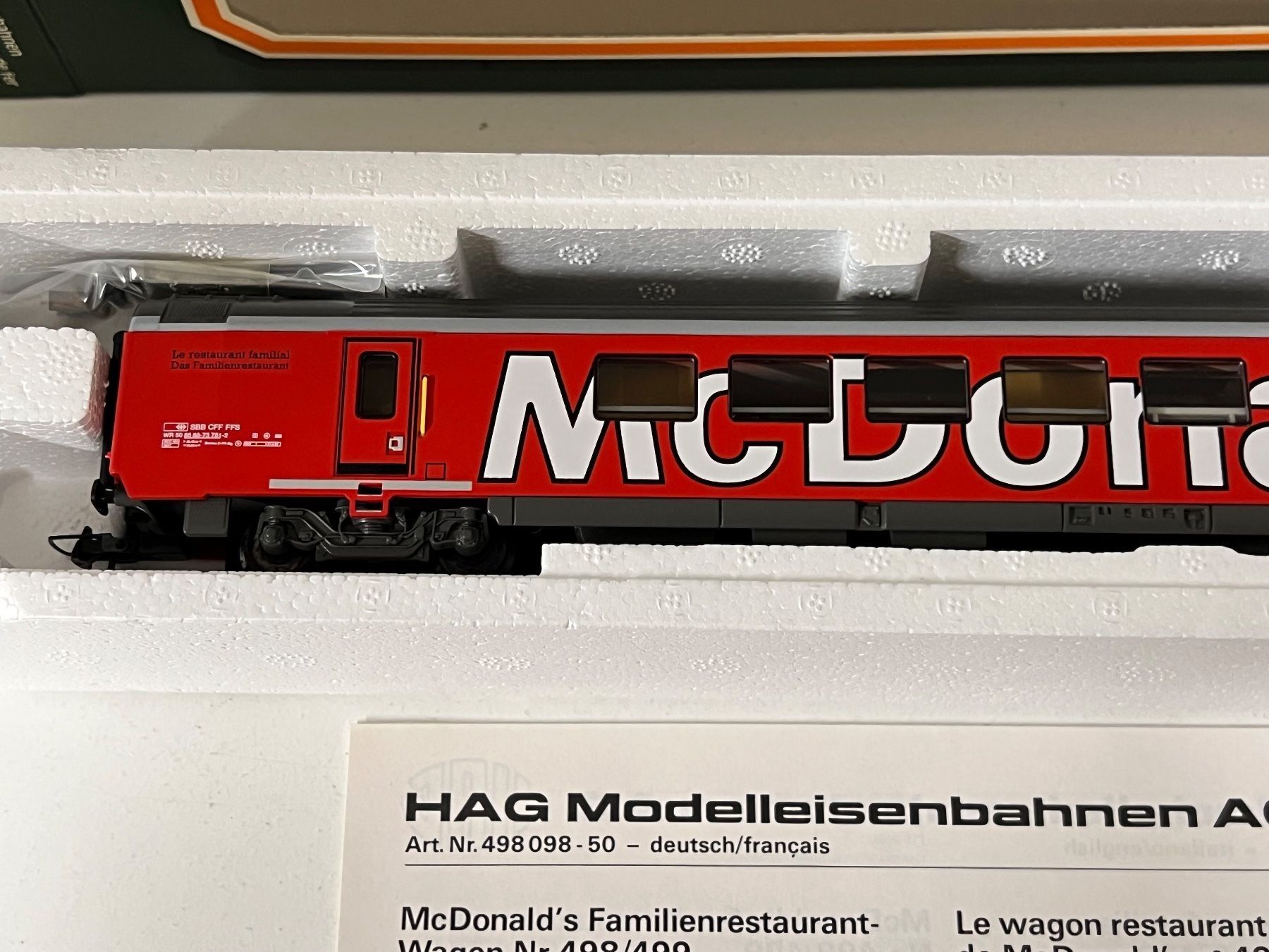Hag Modelleisenbahnen: HAG HO McDonald's Wagen AC – Neu und originalverpackt aus Neuenhof von ludovicco 1