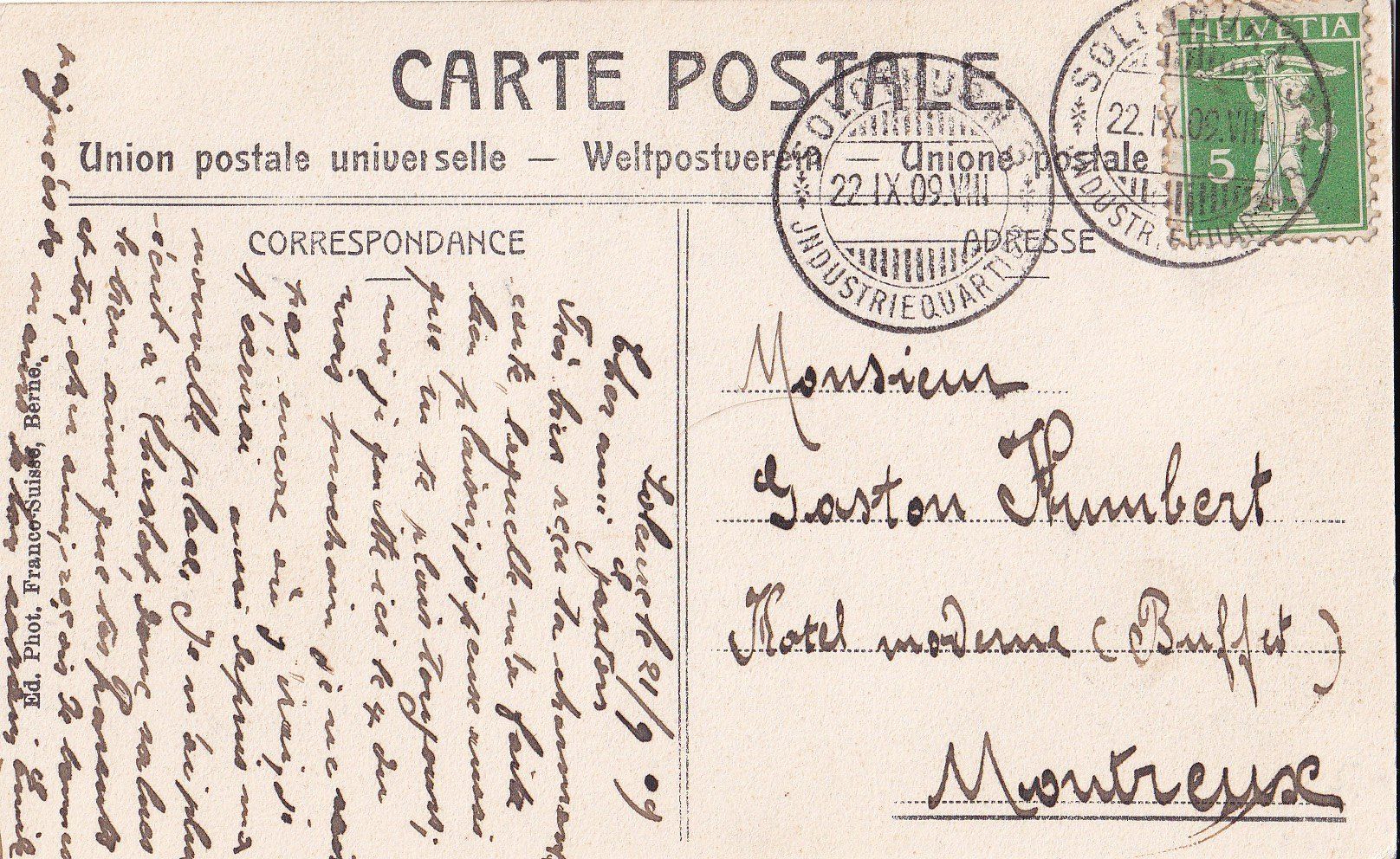 Cartes postales: Solothurn Bieltor und Umgebung – D'occasion à Olten par clotaldi 1