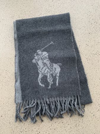 Polo Ralph Lauren Schal Wolle Winter grau