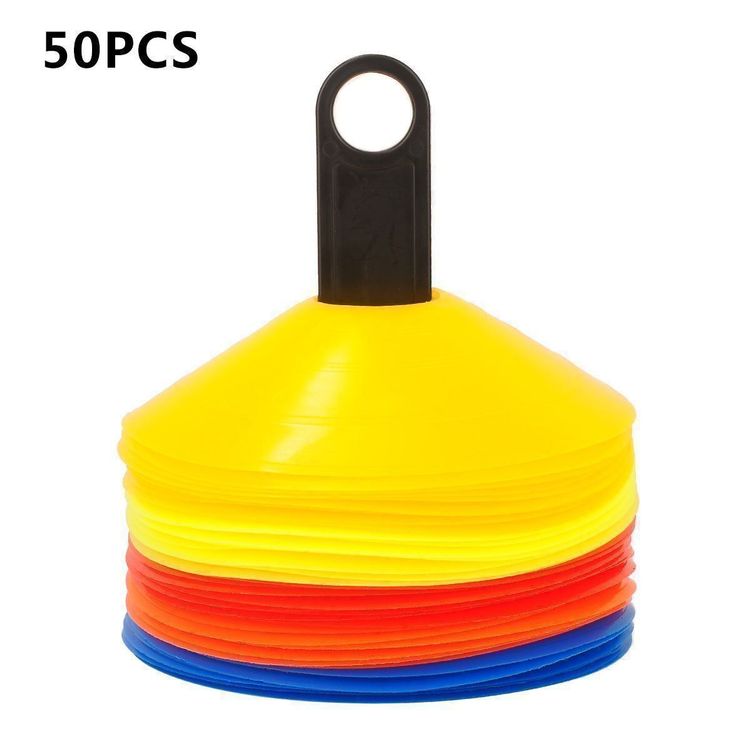 20-tlg. Fußball Hütchen Set - 5 Farben Mit Tragetasche