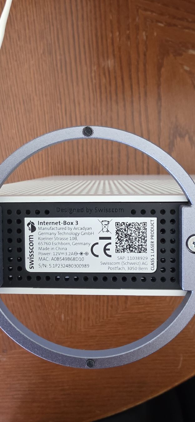 Swisscom Modem & Router: Internet-Box 3 von Swisscom – Usato da Rickenbach b. Wil venduto da tomtomch