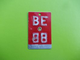 Velonummer / Fahrradnummer BE 88