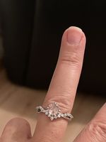 Jolie bague vintage 58 pierre quartz rose neuve