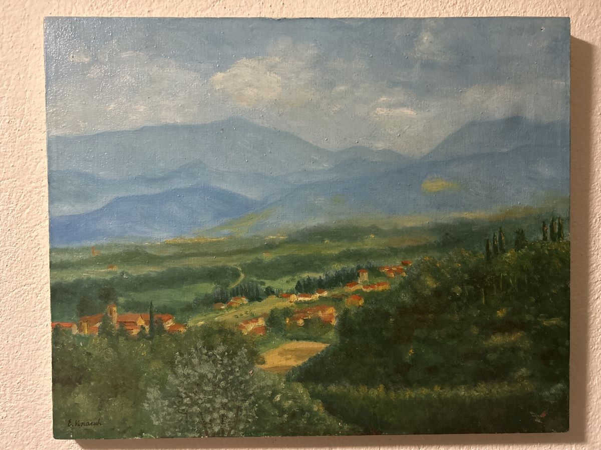 Gemälde: Original Gemälde "Veduta in luce dal monte", signiert – Gebraucht aus Glarus von KunstWerkEr-LS87 1