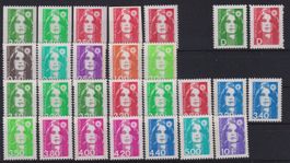 Frankreich: 27 Werte Dauerserie **