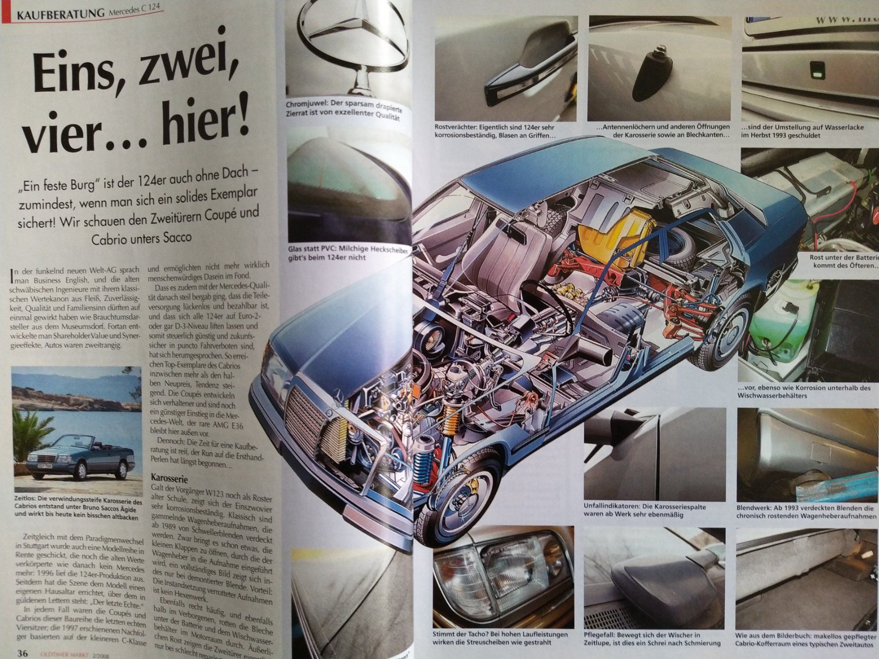 Riviste & Magazine: Magazin Oldtimer Markt Nr.2/ 2008 A112/Neumann/Bugatti/Merc – Usato da Bern venduto da micky031 3