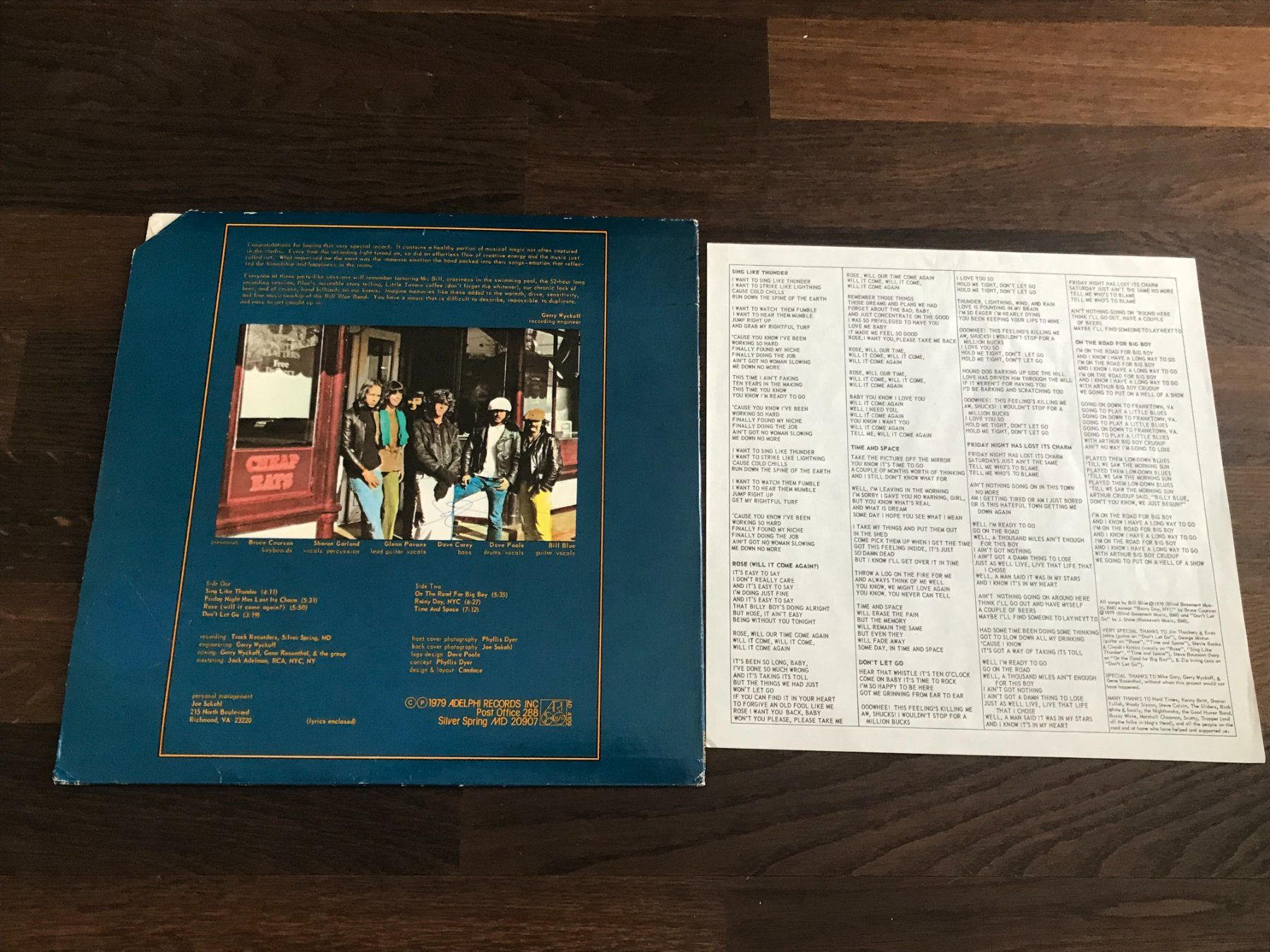 Vinyles: BILL BLUE & BAND - Sing Like Thunder - Blues/Psychedelic – D'occasion à Buchs AG par Archie 1