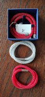 Swarovski Ketten, rot und weiss