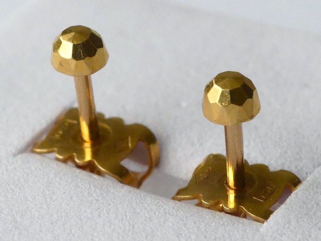 Ohrringe & -stecker: Ohrstecker Gelbgold 750/18K – Gebraucht aus Matten b. Interlaken von kero71 2