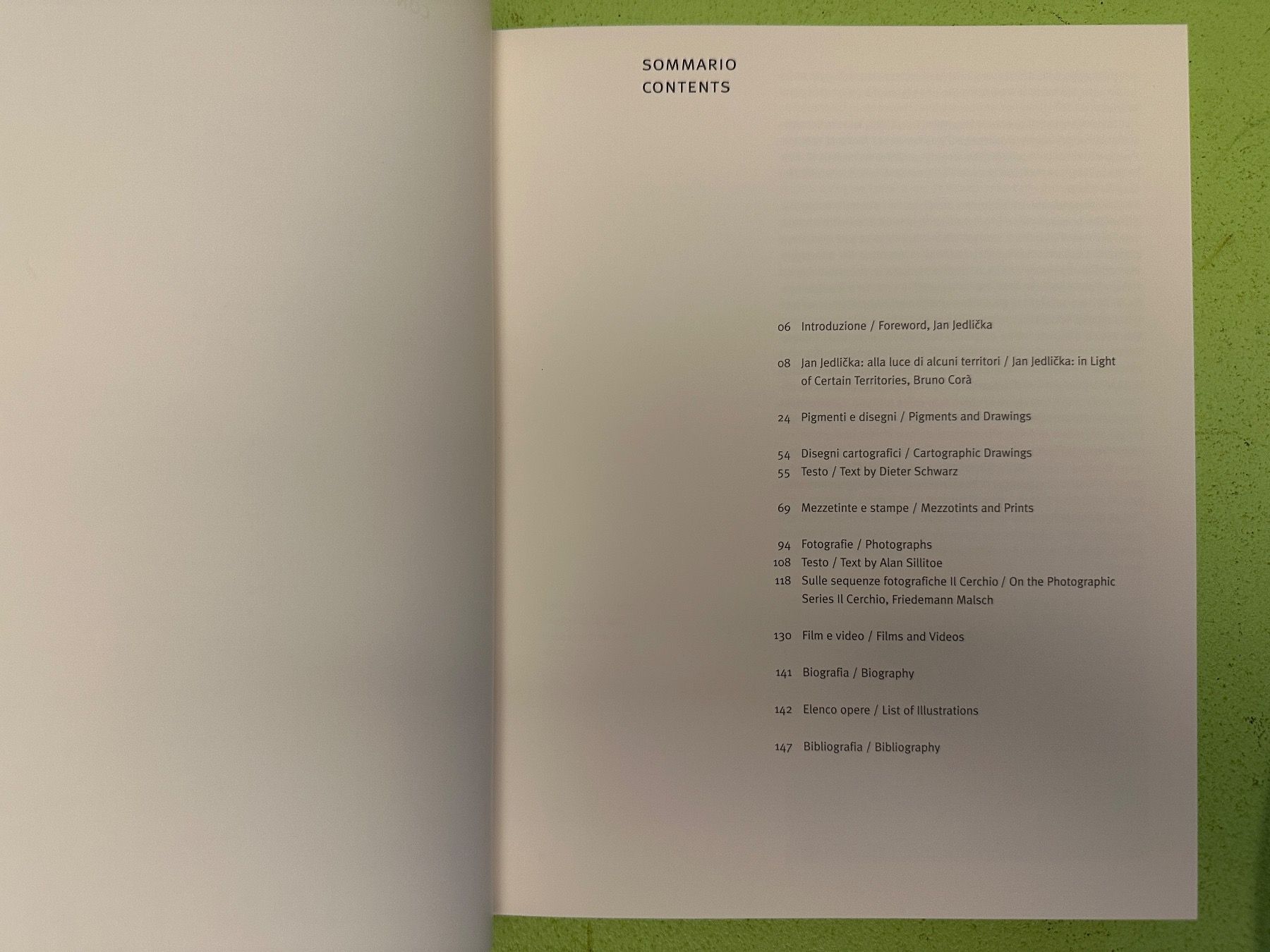 Libri: Jan Jedlicka, Bruno Corà: Pigmenti e disegni 2007 – Usato da Zürich venduto da allp 2
