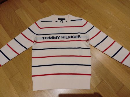 Tommy Hilfiger Jungen Hilfiger Stripe Sweater Pullover 140