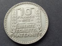 10 Frank Frankreich Silber 1933