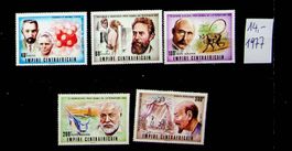 CENTRAFRIQUE TIMBRES NEUFS 1977 COTE 14 EUROS /U523