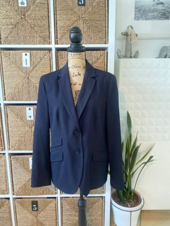 Navy stripes blazer, size XL