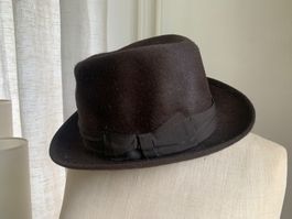 Klassischer Herrenhut Gr. 58 von Vanzina Pavia Vintage