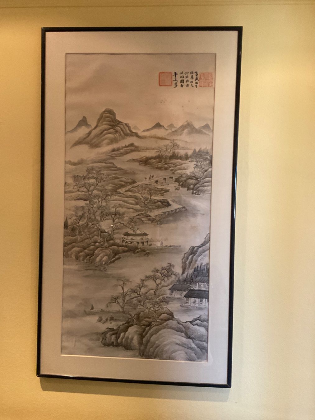 Dipinti: Original chinesische Tschmalerei, gerahmt – Usato da Zürich venduto da Deter