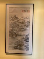 Original chinesische Tschmalerei, gerahmt