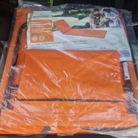 Strandmatte mit Rückenlehne orange neu