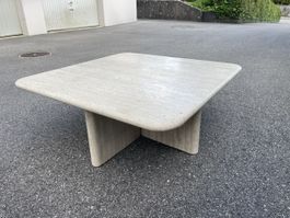 Travertin Couchtisch 100x100 cm