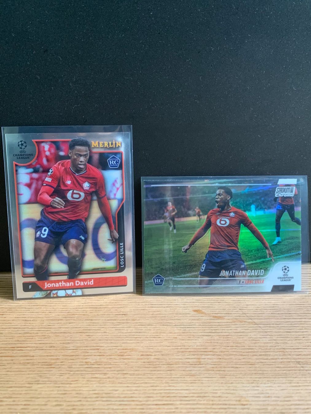 Topps Cartes à collectionner: Jonathan David Merlin & Stadium Chrome Rookie Karten – Neuf (Voir description) à Flawil par Juventino93