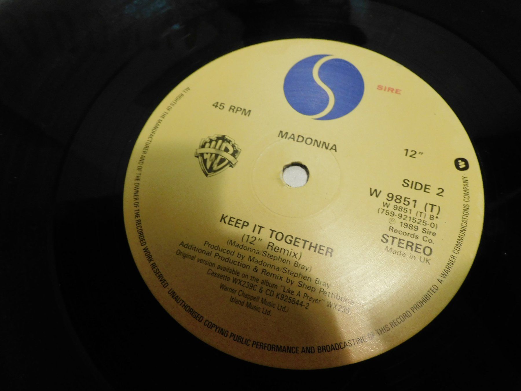 Schallplatten: LP - Madonna Vogue Version Mix Remix - 1989    LP – Gebraucht aus Sursee von 76 2