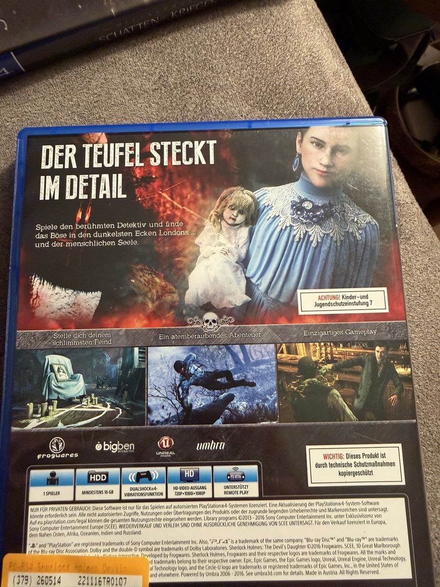 Sony Giochi: Sherlock Holmes PS4 – Usato da Uitikon Waldegg venduto da Sa_v9gp 1