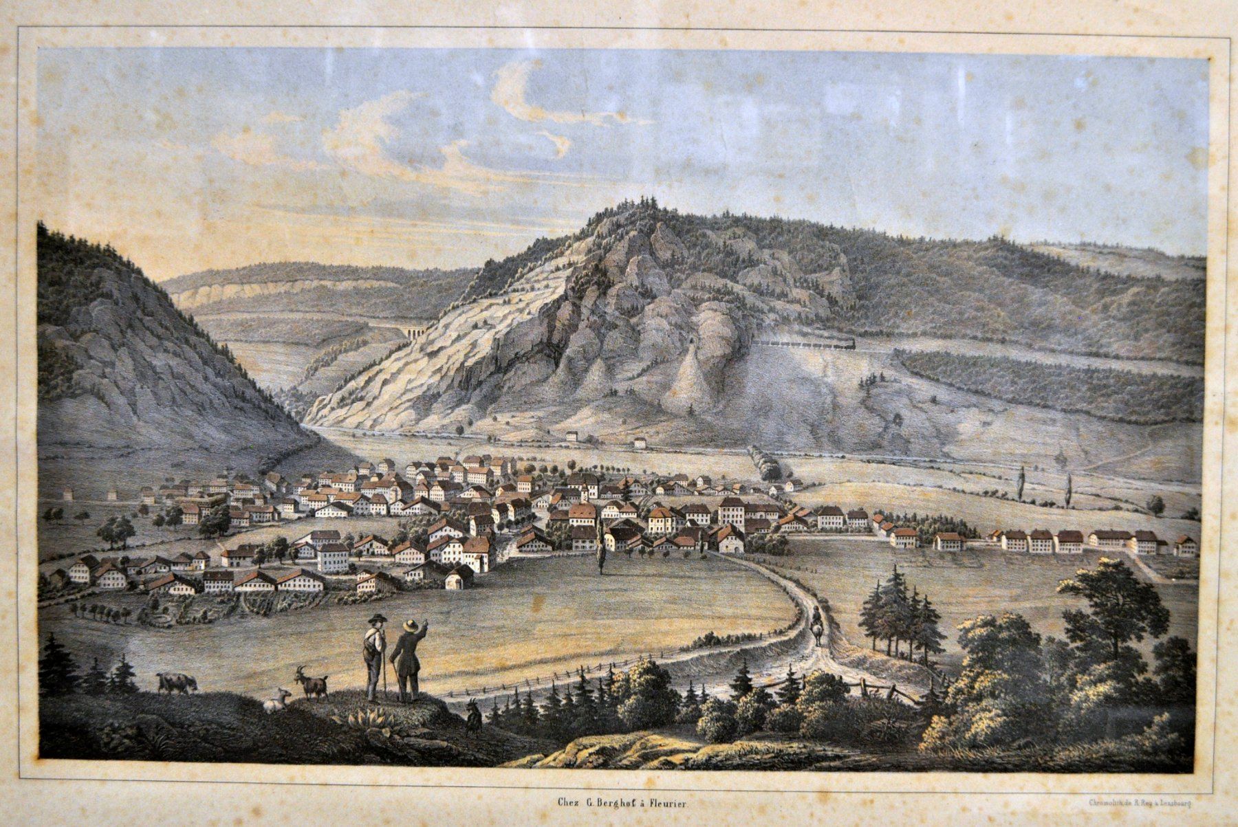Stiche: Gravure "Fleurier" – Gebraucht aus Neuchâtel von Neuchatel