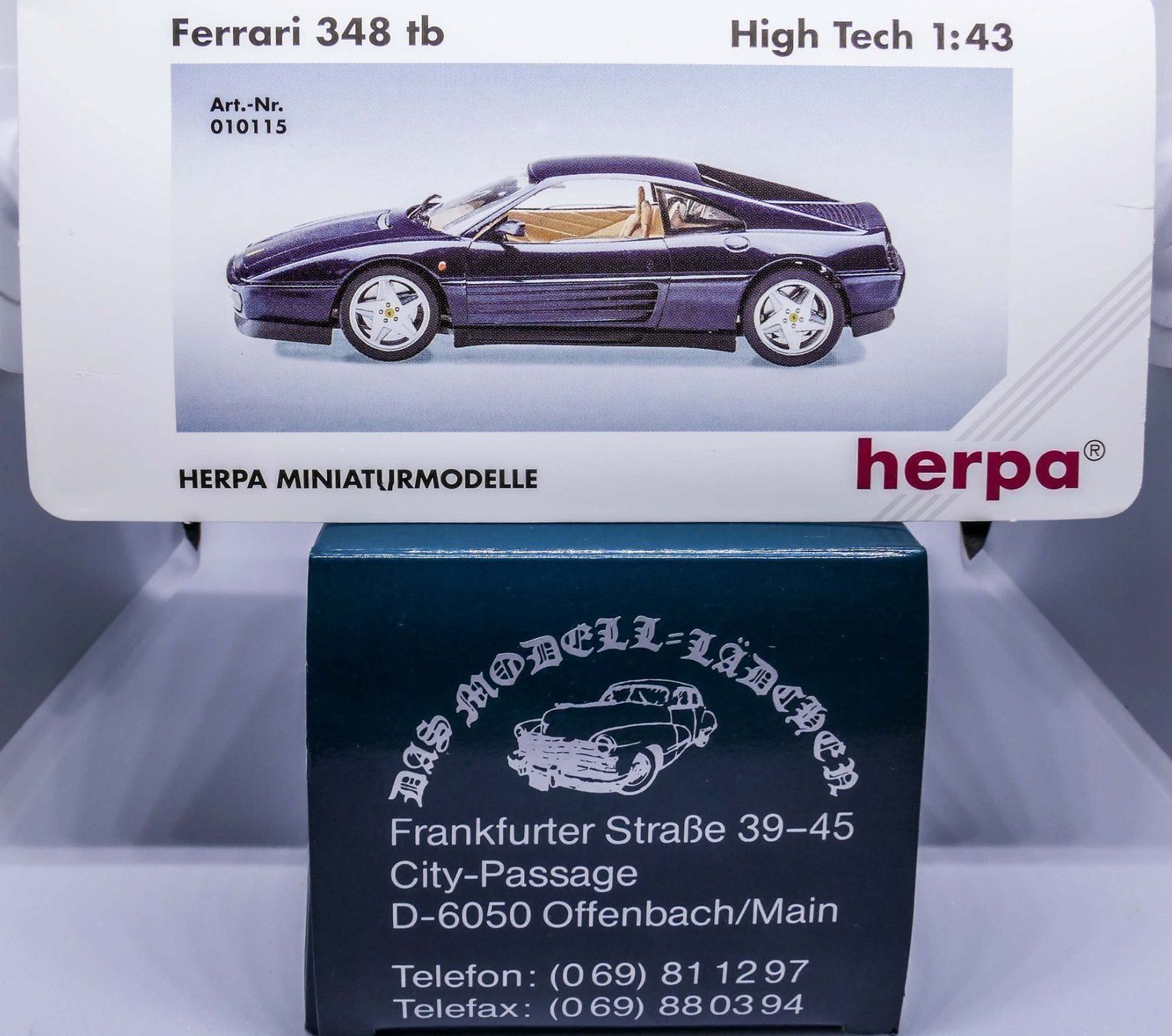Herpa Modellini d'auto: Ferrari 348tb 'KART 2000', Herpa 1:43 – Usato da Abtwil AG venduto da Hotair 4