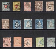 Altschweiz Lot, Rayon und Strubel bis 1.- verschiedene Typen